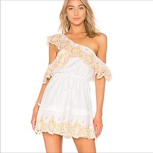 Lovers + Friends Robin Sunset Eyelet Mini Dress